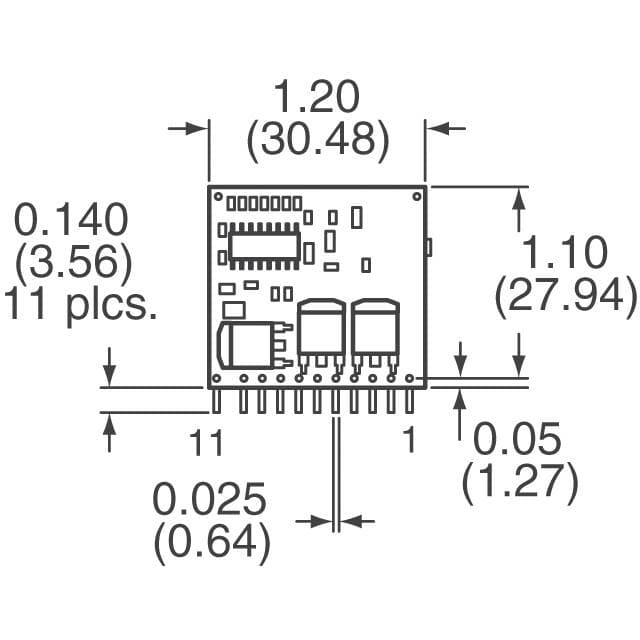 Artesyn Embedded Power SIL15C-12SADJ-H