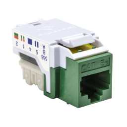 HellermannTyton RJ45FC5E-GRN