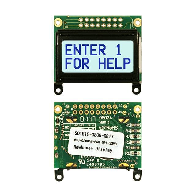 Newhaven Display Intl NHD-0208AZ-FSW-GBW-33V3
