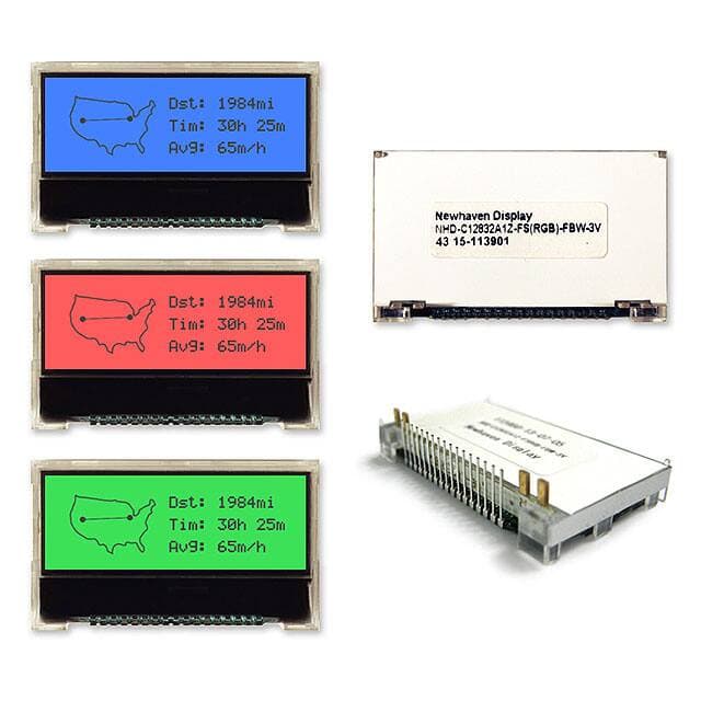 Newhaven Display Intl NHD-C12832A1Z-FS(RGB)-FBW-3V