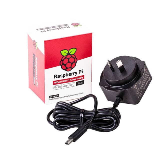 Raspberry Pi RPI USB-C POWER SUPPLY BLACK AUS