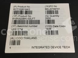 Renesas 810N322BKI-02LFT