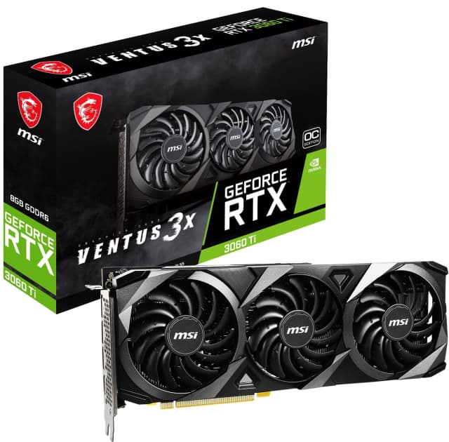 NVIDIA RTX 3060TI VENTUS3X 8G OC LHR