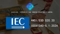 Major Milestone: Aichiplink is Cerfitied by IECQ with S20.20 and IEC 61340-5.1:2024 (Sept 4, 2025)
