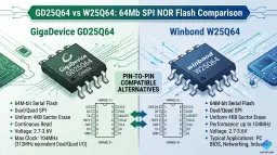 GD25Q64 vs W25Q64: Which SPI Flash to Choose