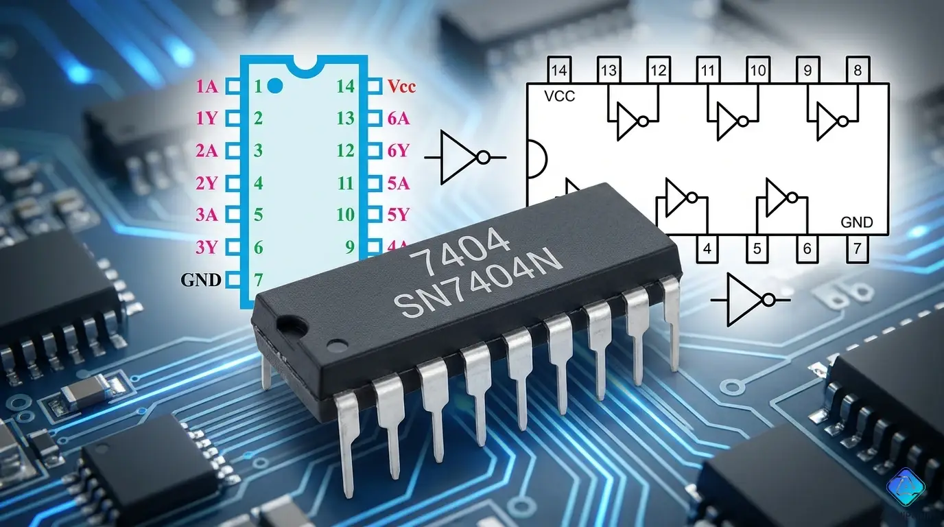 7404 Integrated Circuit (IC): Complete Guide, Pinout & Troubleshooting 2026