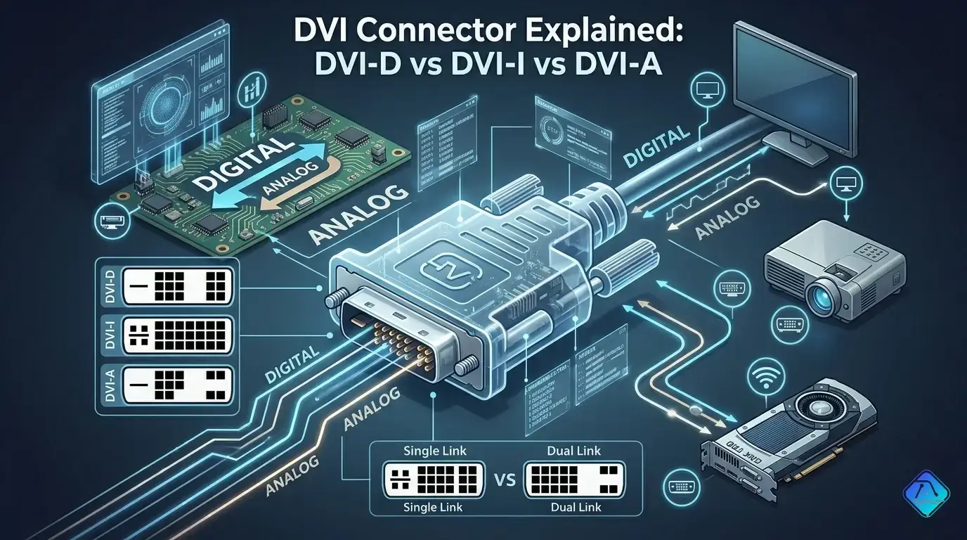 DVI Connector Types: DVI-D vs DVI-I vs DVI-A Explained