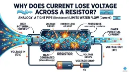 Why Does Current Lose Voltage Across a Resistor