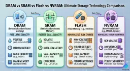 DRAM vs SRAM vs Flash vs NVRAM: Which Memory Is Best for Your Project