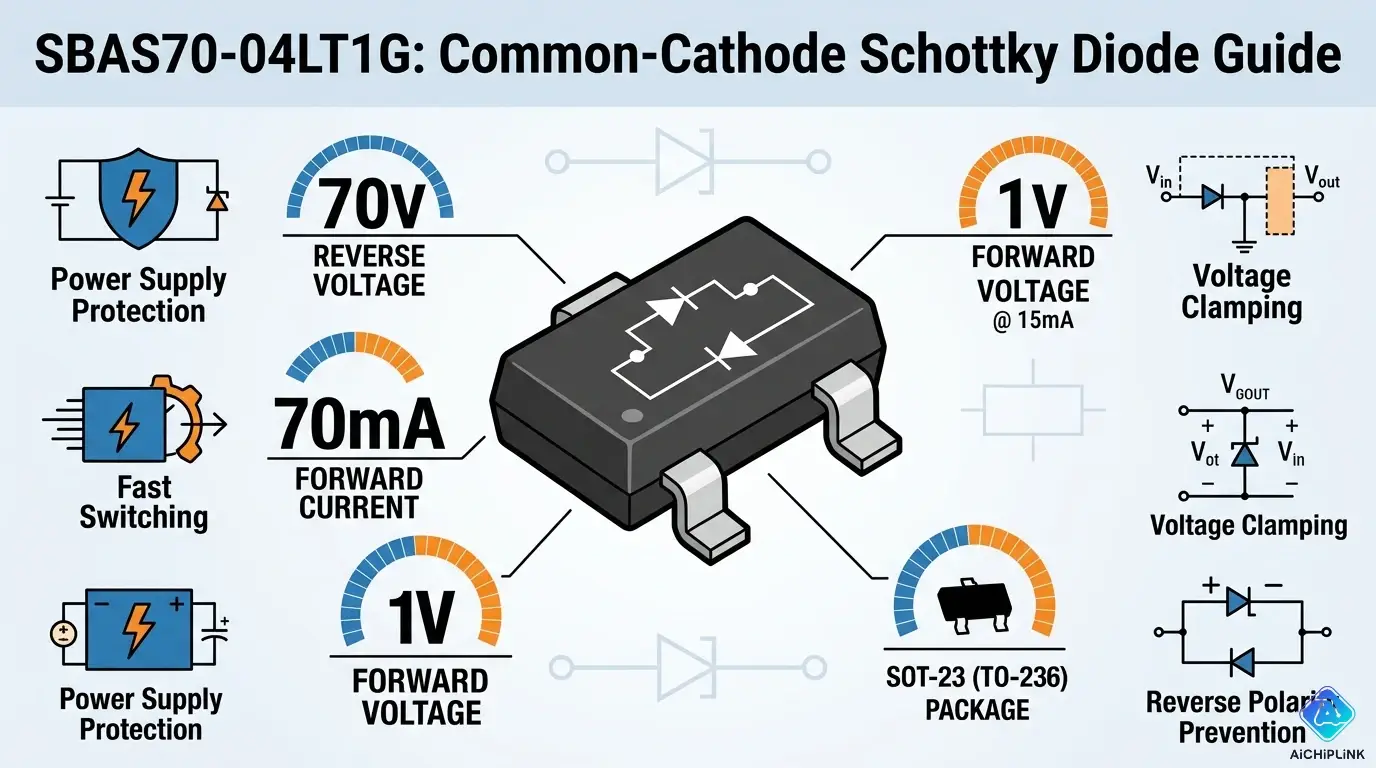 SBAS70-04LT1G: Schottky Diode Specs & Design Guide
