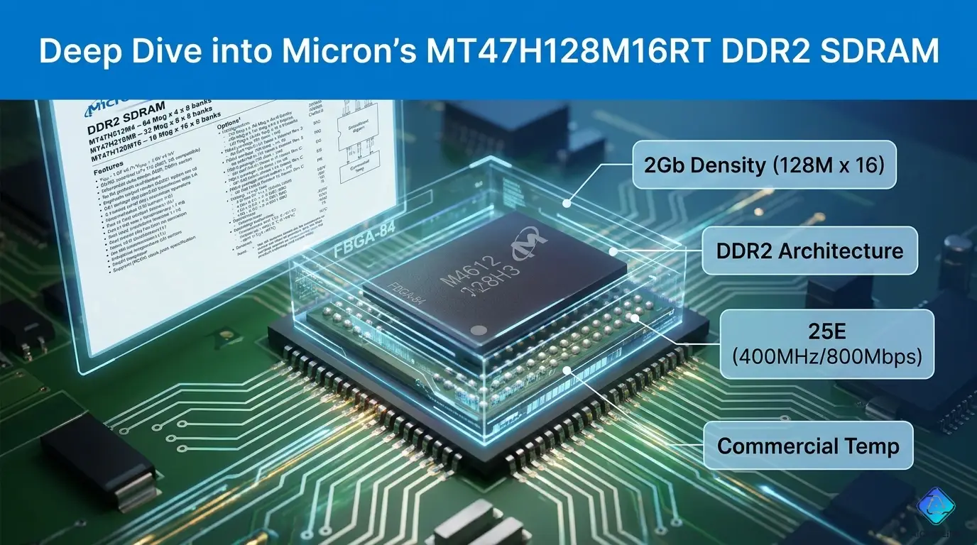 MT47H128M16RT-25E:C 2Gb DDR2 SDRAM: Specs, Datasheet & Complete Guide