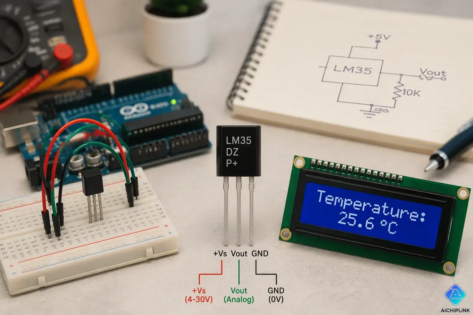 LM35 Temperature Sensor Explained What It Does and How It Works