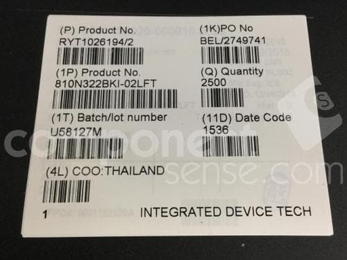 Renesas 810N322BKI-02LFT