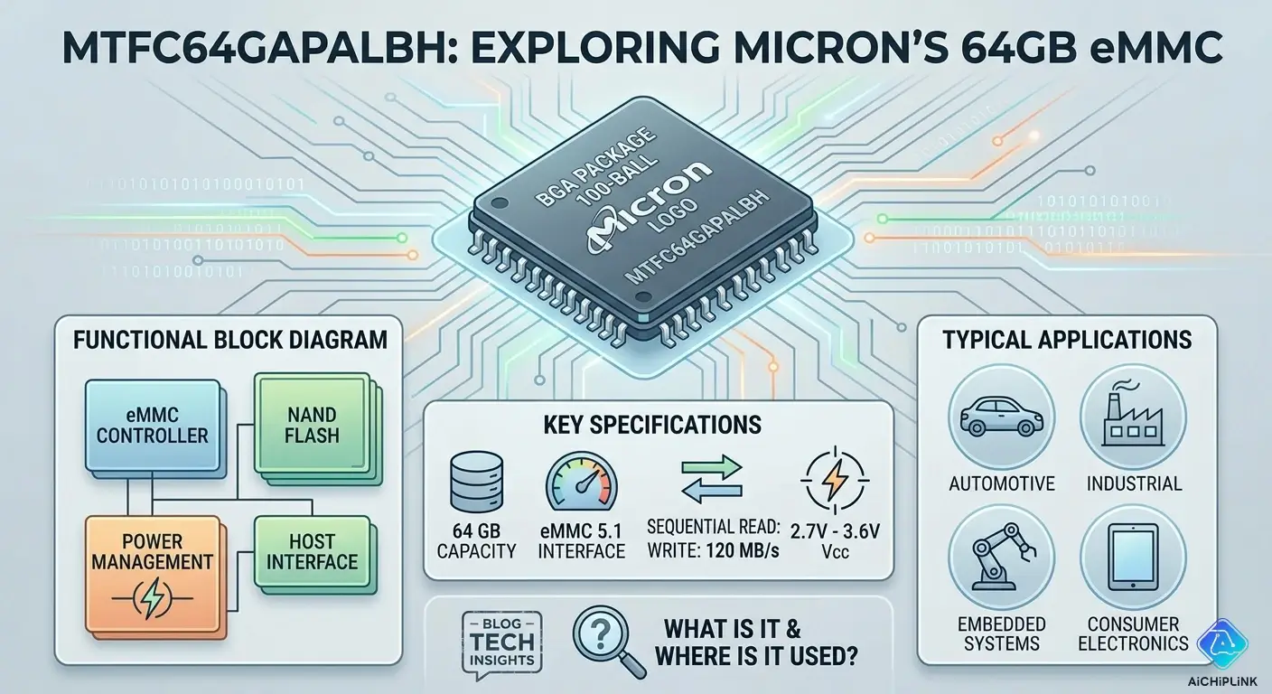 MTFC64GAPALBH: Micron's 64GB Industrial eMMC 5.1 Explained